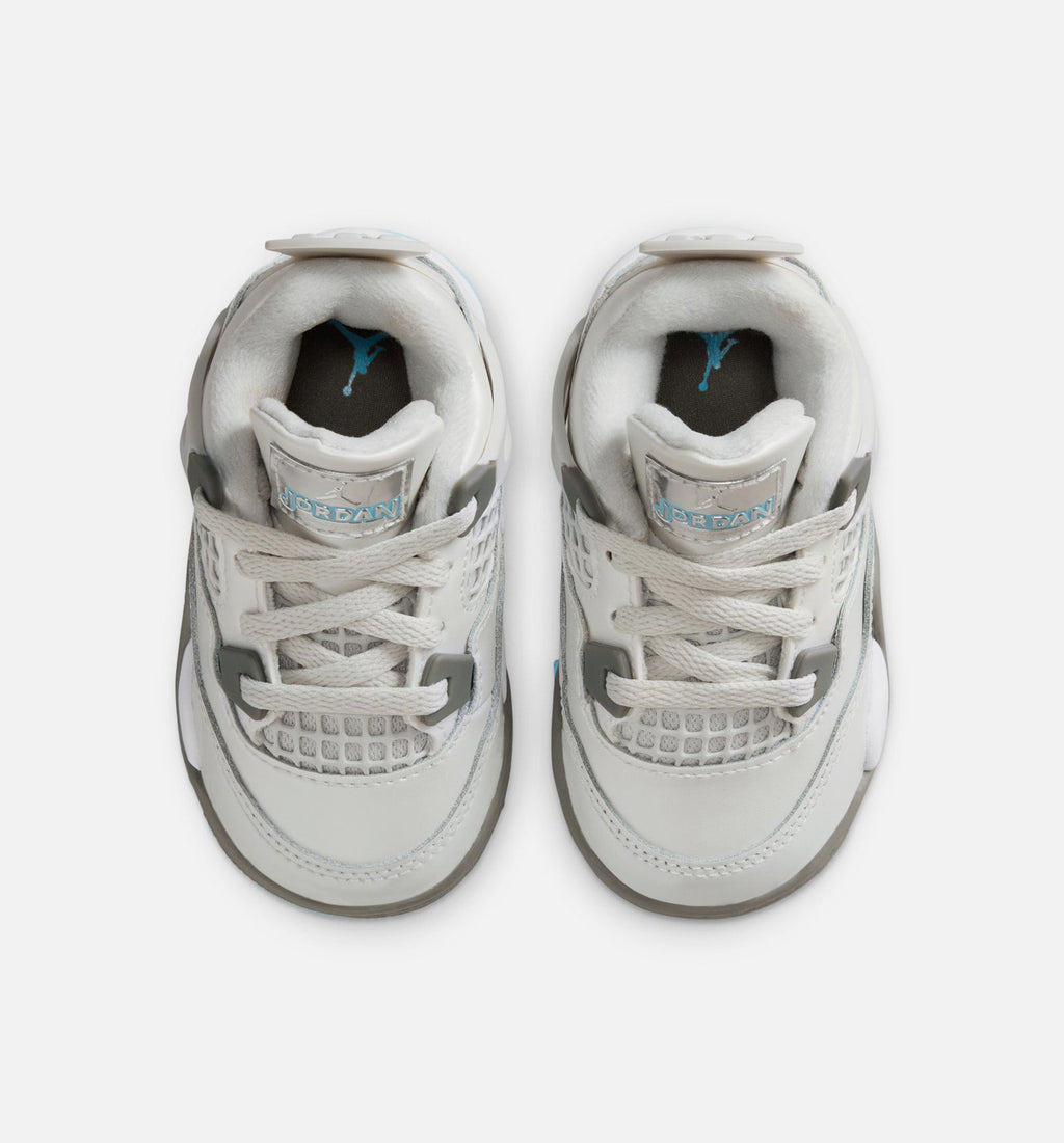 Air Jordan 4 Retro Infant & Toddler Sneakers – Blue Chill