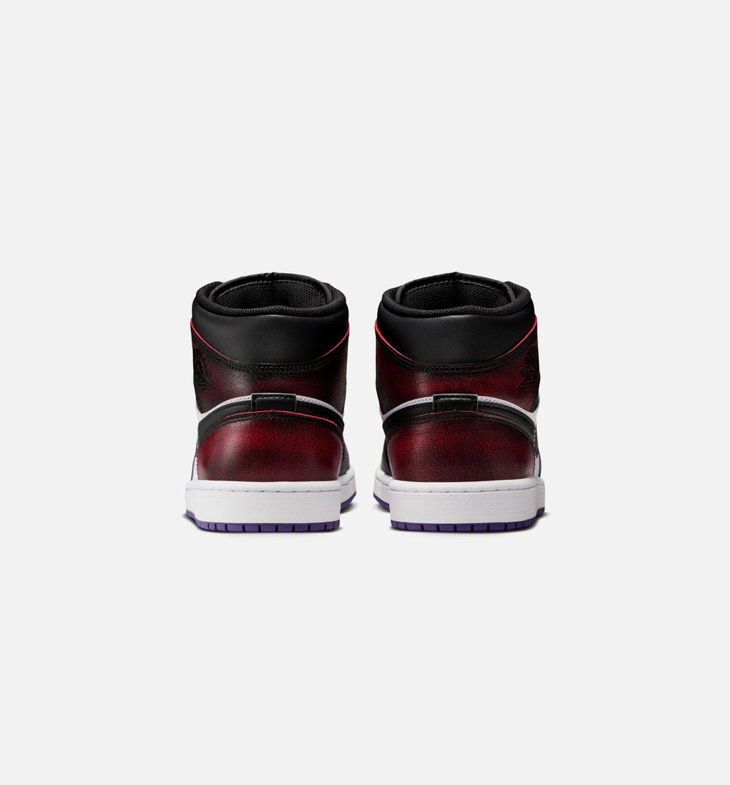 Air Jordan 1 Mid SE Men's Sneakers – True Red/Court Purple