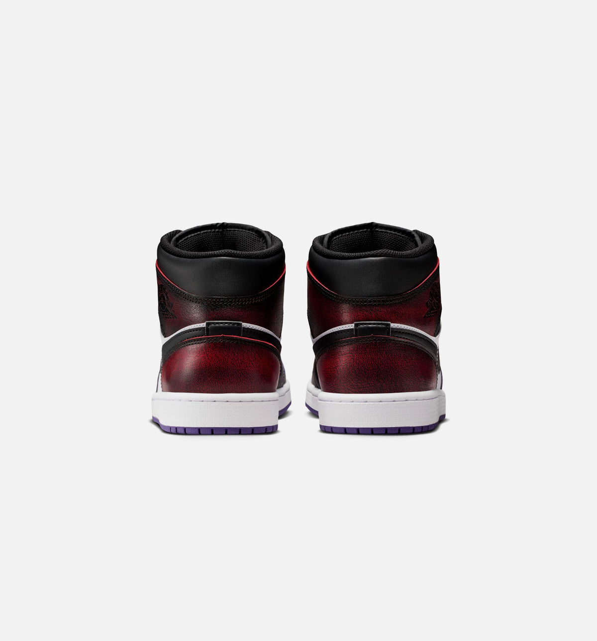 Air Jordan 1 Mid SE Men's Sneakers – True Red/Court Purple