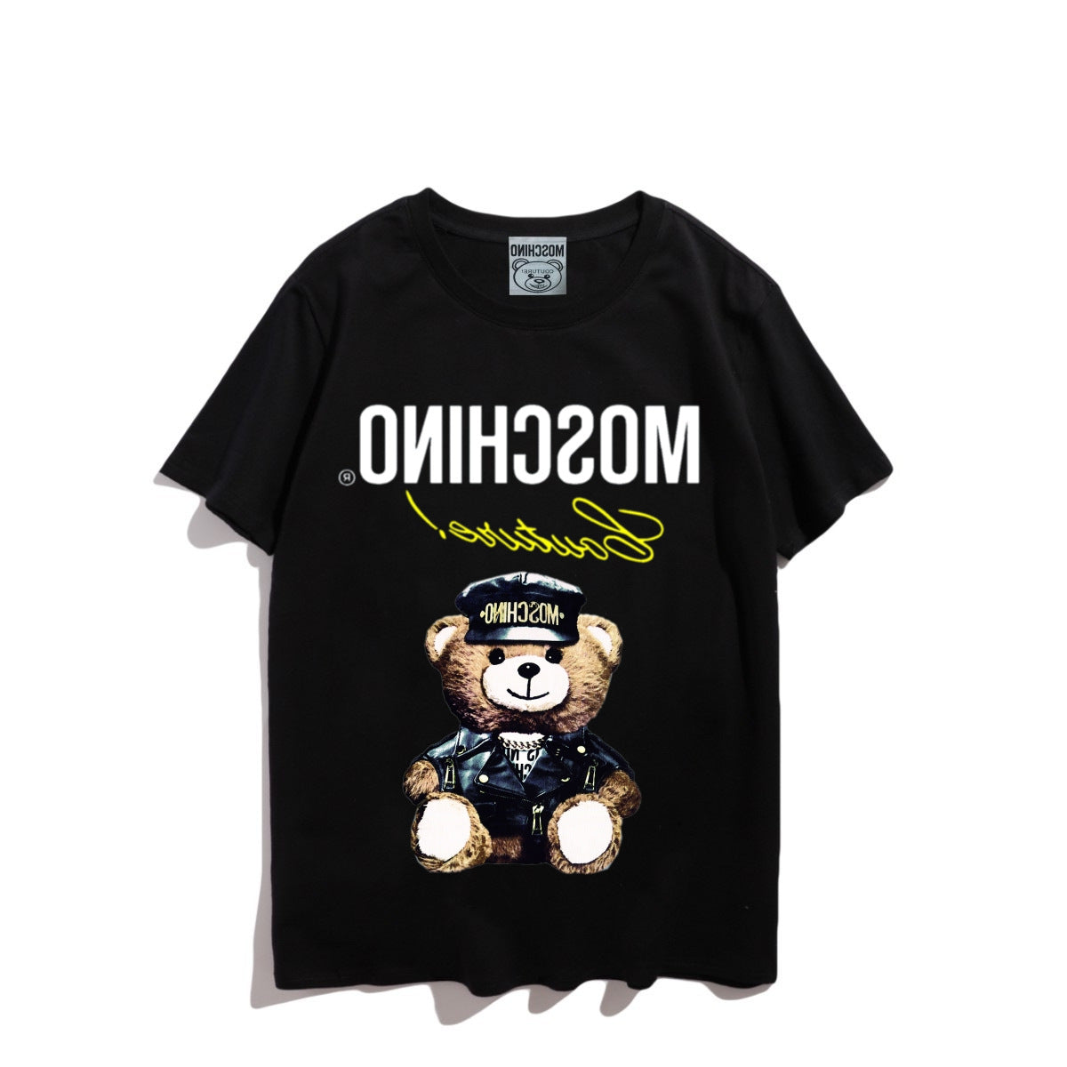 Moschino T-shirt Teddy Bear Pattern Quick-Drying Loose Short Sleeve