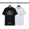 Chrome Heart T Shirts Sanskrit Color Printing Loose Casual Crew Neck Short Sleeve T-Shirt