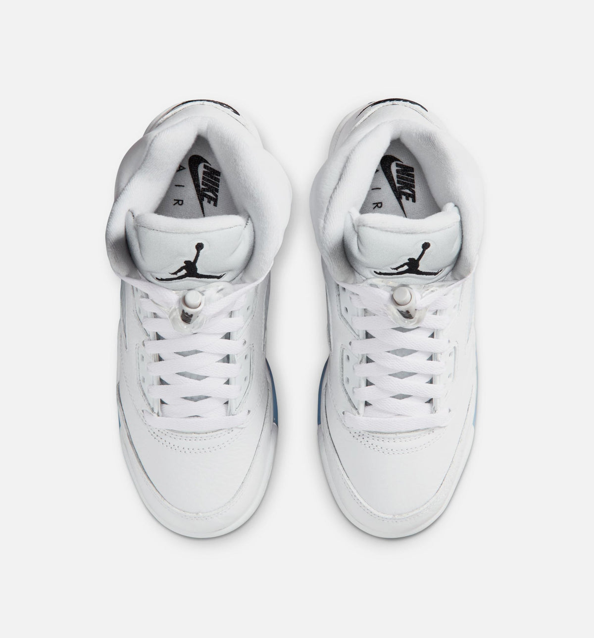 Air Jordan 5 Retro OG Grade School Sneakers – White Metallic