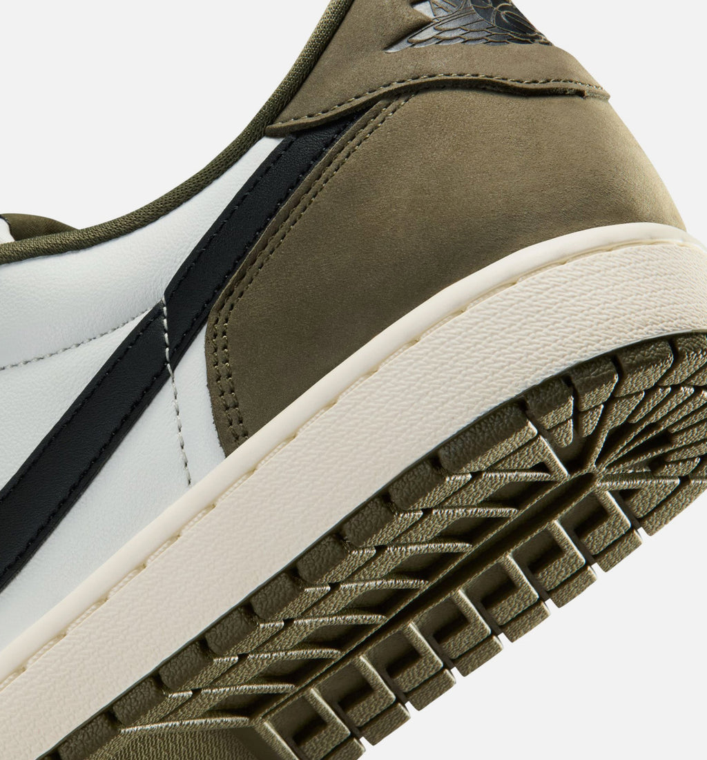Air Jordan 1 Low OG Men's Sneakers – Medium Olive/Summit White