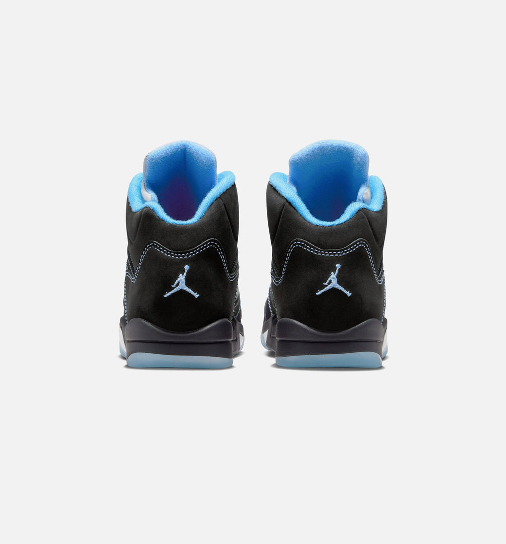 Air Jordan 5 Retro Preschool Sneakers – Black Carolina