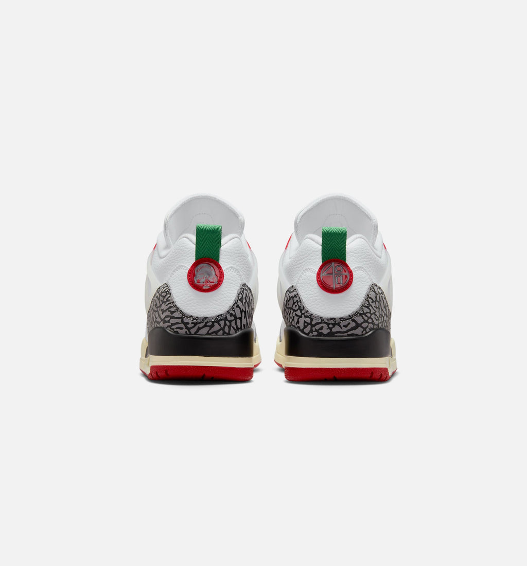 Spizike Low Men's Sneakers – White/Black/Sail/Varsity Red