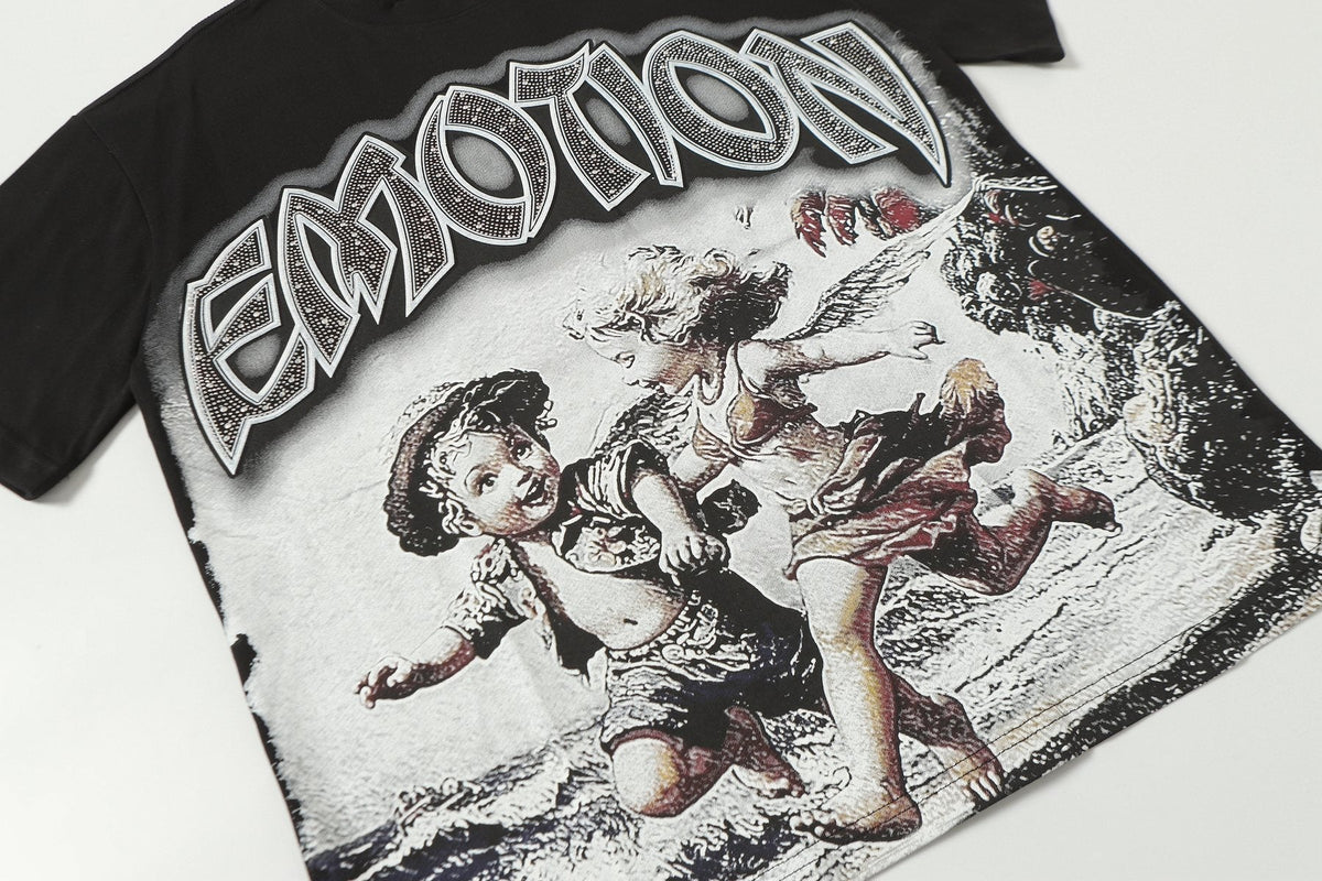 MIXED EMOTION Angel Beach Graphic T-Shirt