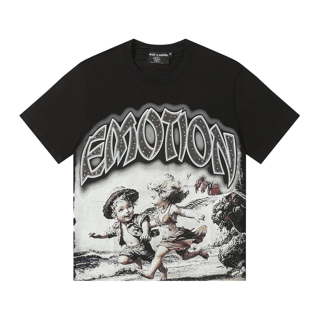 MIXED EMOTION Angel Beach Graphic T-Shirt
