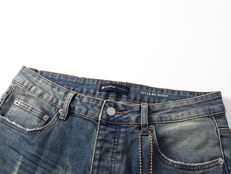 Purple Brand Blue Washed Flare Jeans