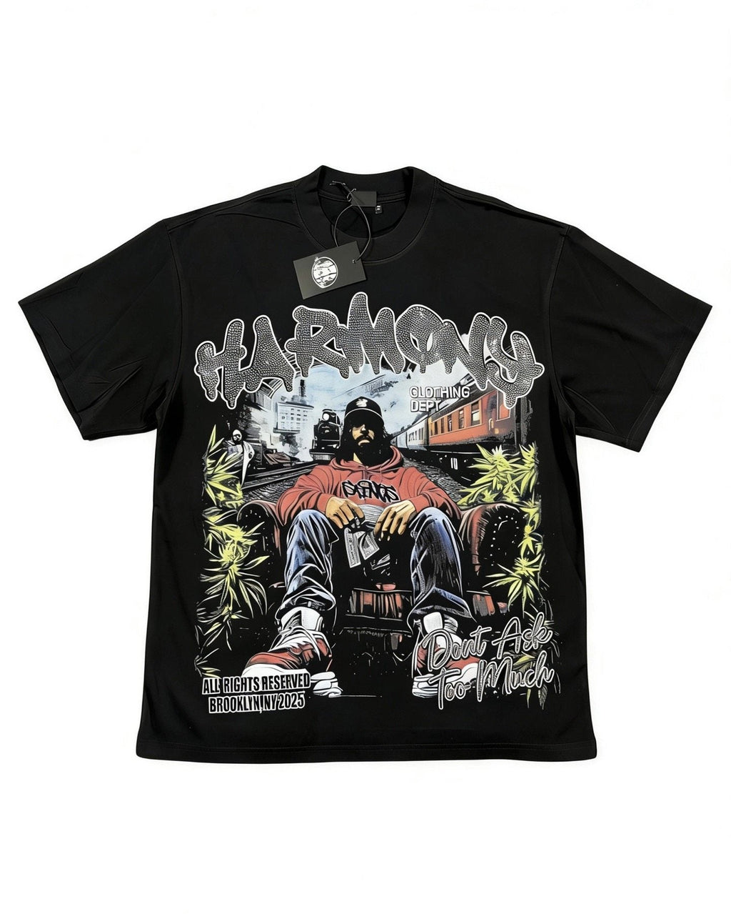 HARMONY New Age Seated Figure Graphic T-Shirt