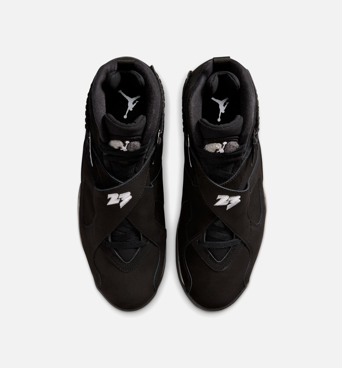 Air Jordan 8 Retro Men's Sneakers – Chrome Black/Light Graphite
