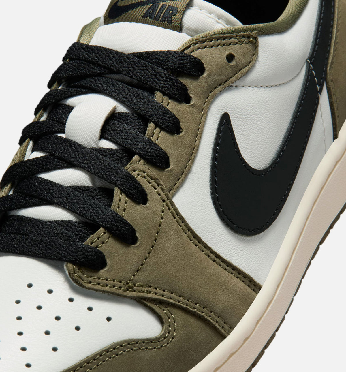 Air Jordan 1 Low OG Men's Sneakers – Medium Olive/Summit White