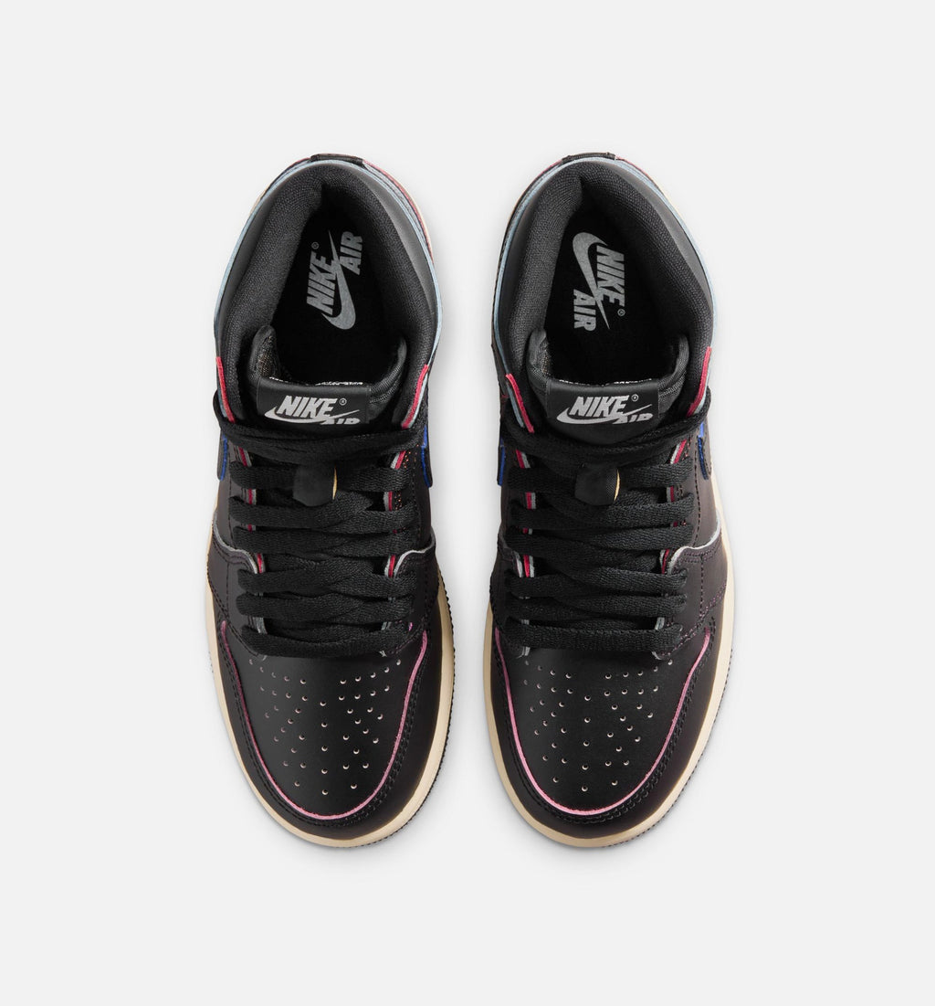 Air Jordan 1 Retro High OG Grade School Sneakers – Black/Muslin