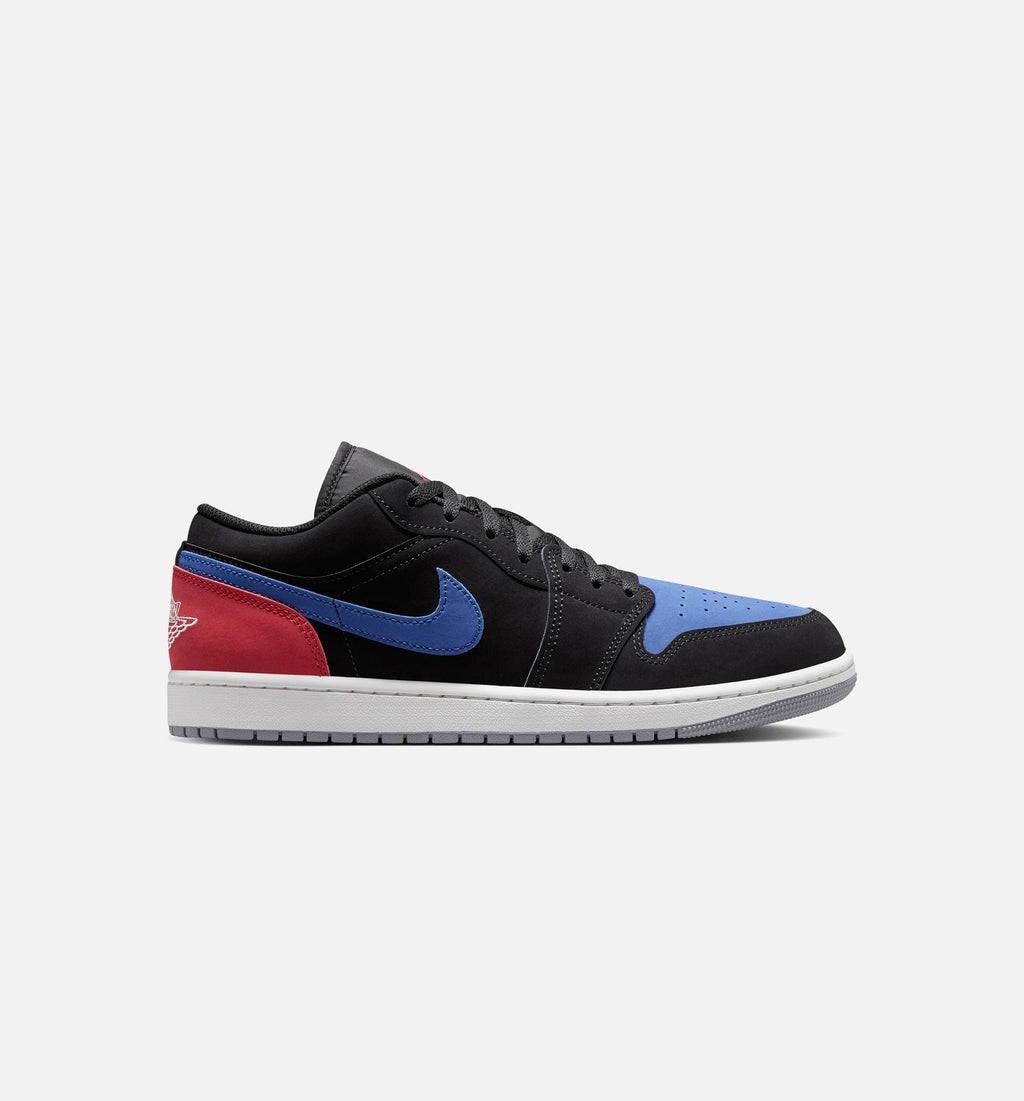 Air Jordan 1 Low Men's Sneakers – Black/True Blue/Varsity Red