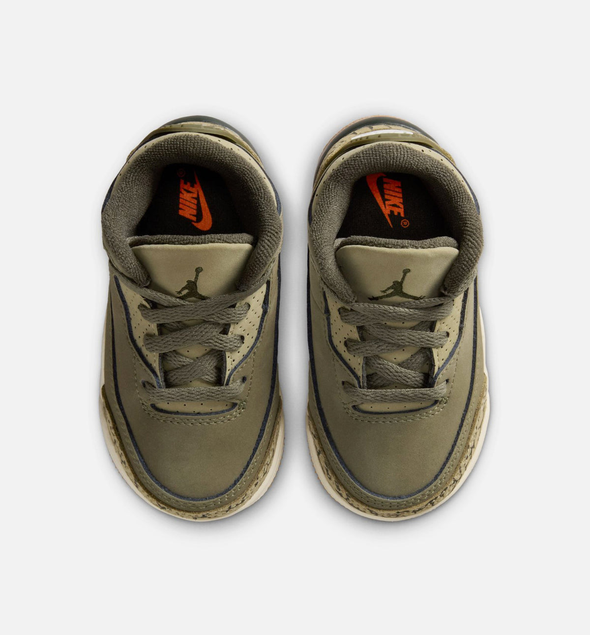 Air Jordan 3 Retro Infant & Toddler Sneakers – Medium Olive