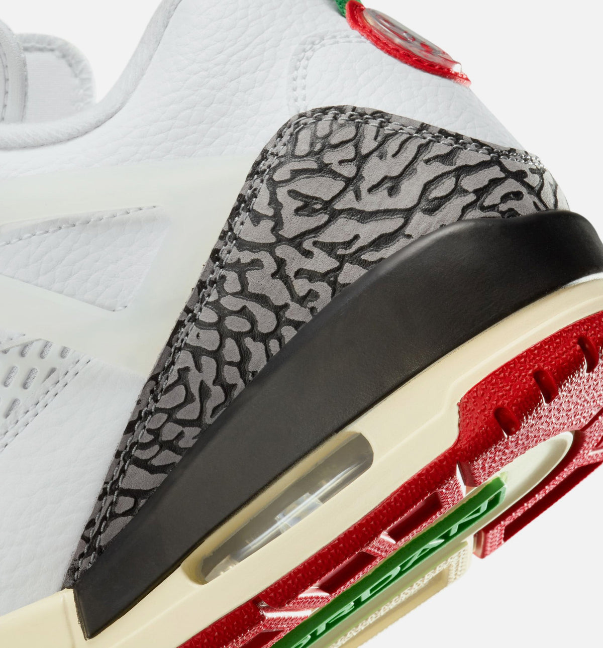 Spizike Low Men's Sneakers – White/Black/Sail/Varsity Red