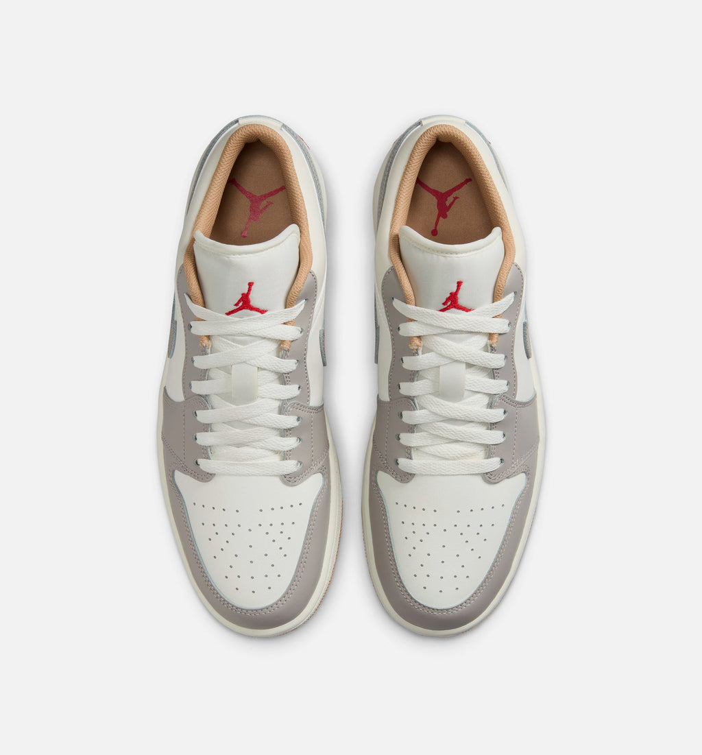 Air Jordan 1 Low Men's Sneakers – Sail/Fire Red