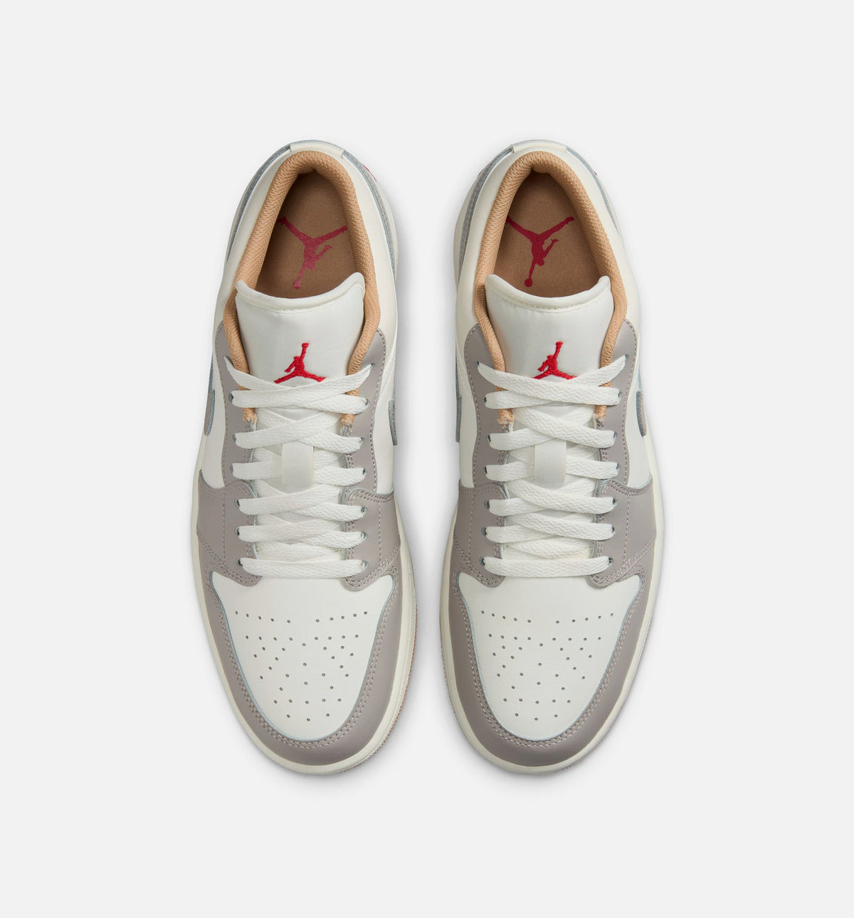 Air Jordan 1 Low Men's Sneakers – Sail/Fire Red