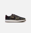 Air Jordan 1 Retro Low OG Grade School Sneakers – Laser Black/Varsity Red