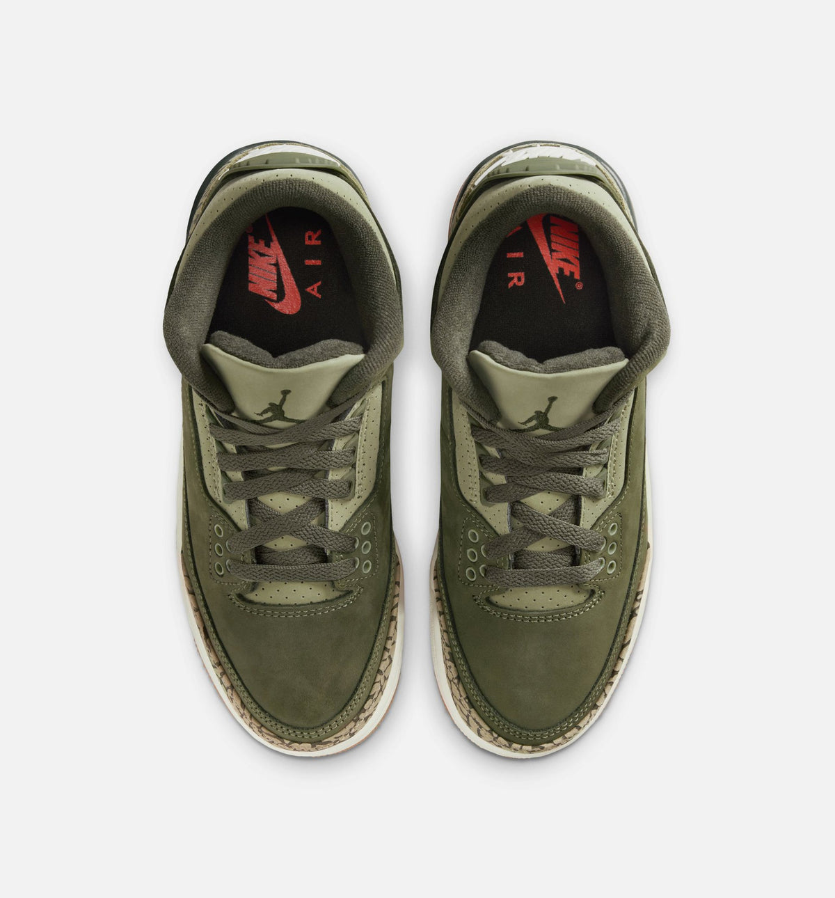 Air Jordan 3 Retro Grade School Sneakers – Medium Olive
