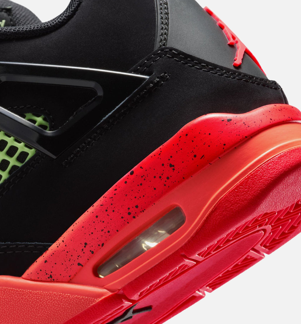 Air Jordan 4 Retro Grade School Sneakers – Black Infrared 23