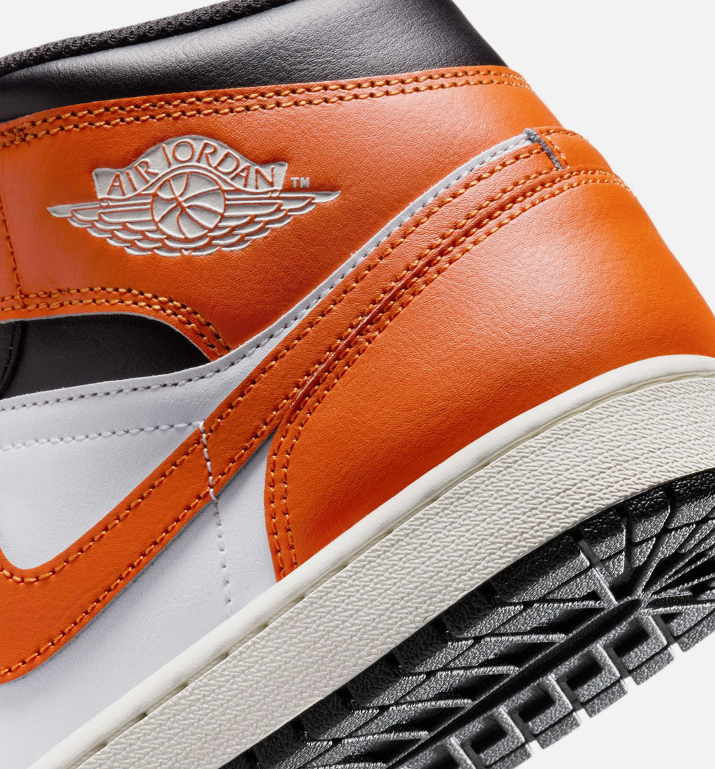 Air Jordan 1 Mid Men's Sneakers – Starfish/White