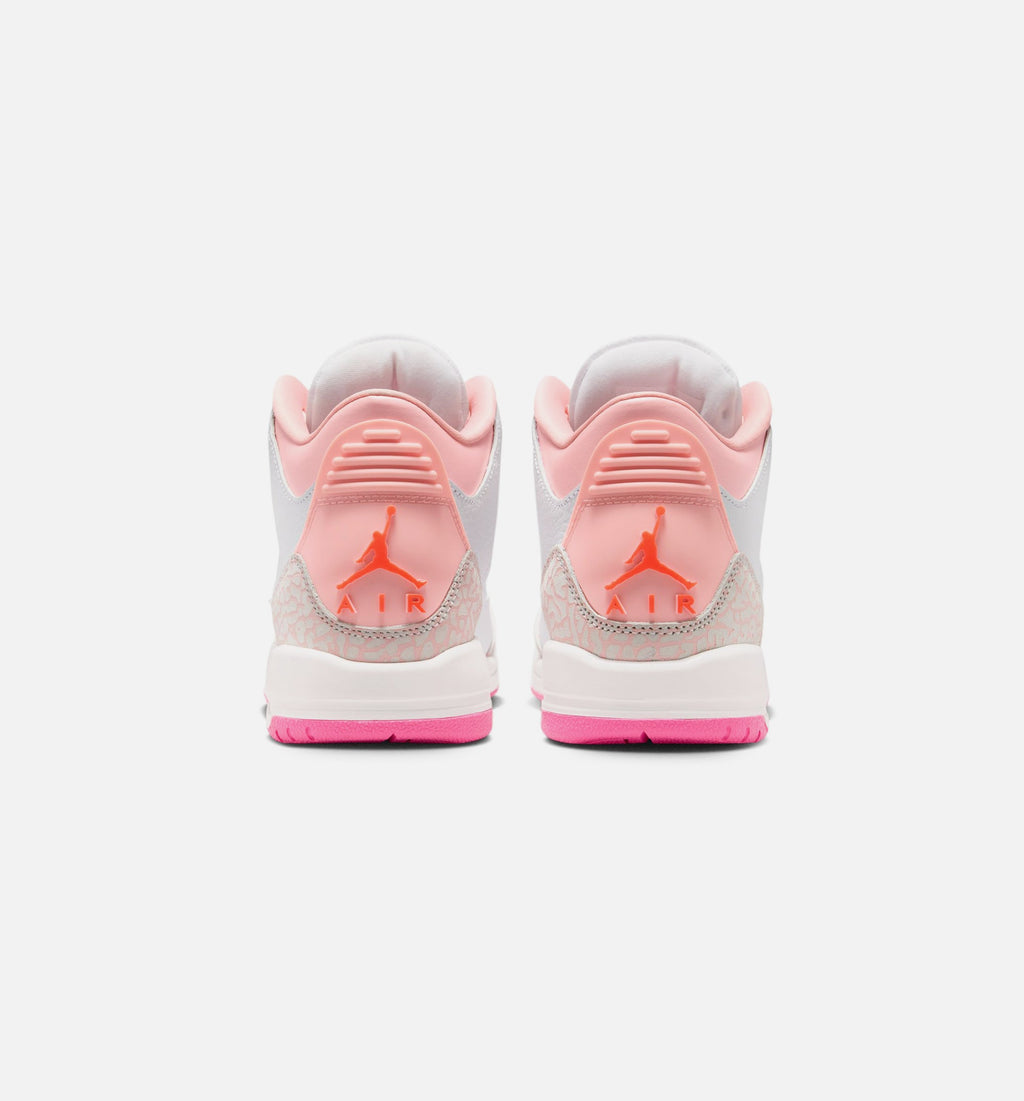 Air Jordan 3 Retro Grade School Sneakers – Spring Flowers