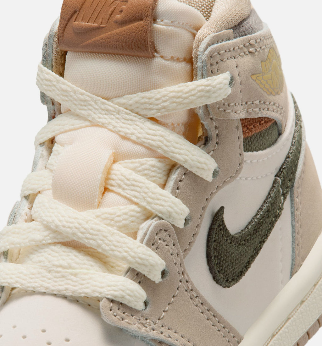 Air Jordan 1 Retro High OG Infant & Toddler Sneakers – Khaki
