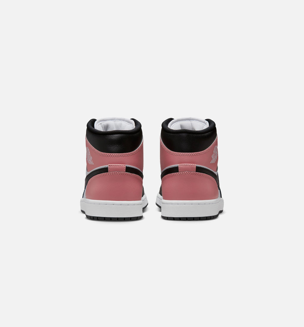 Air Jordan 1 Mid Men's Sneakers – White/Rust Pink/Black