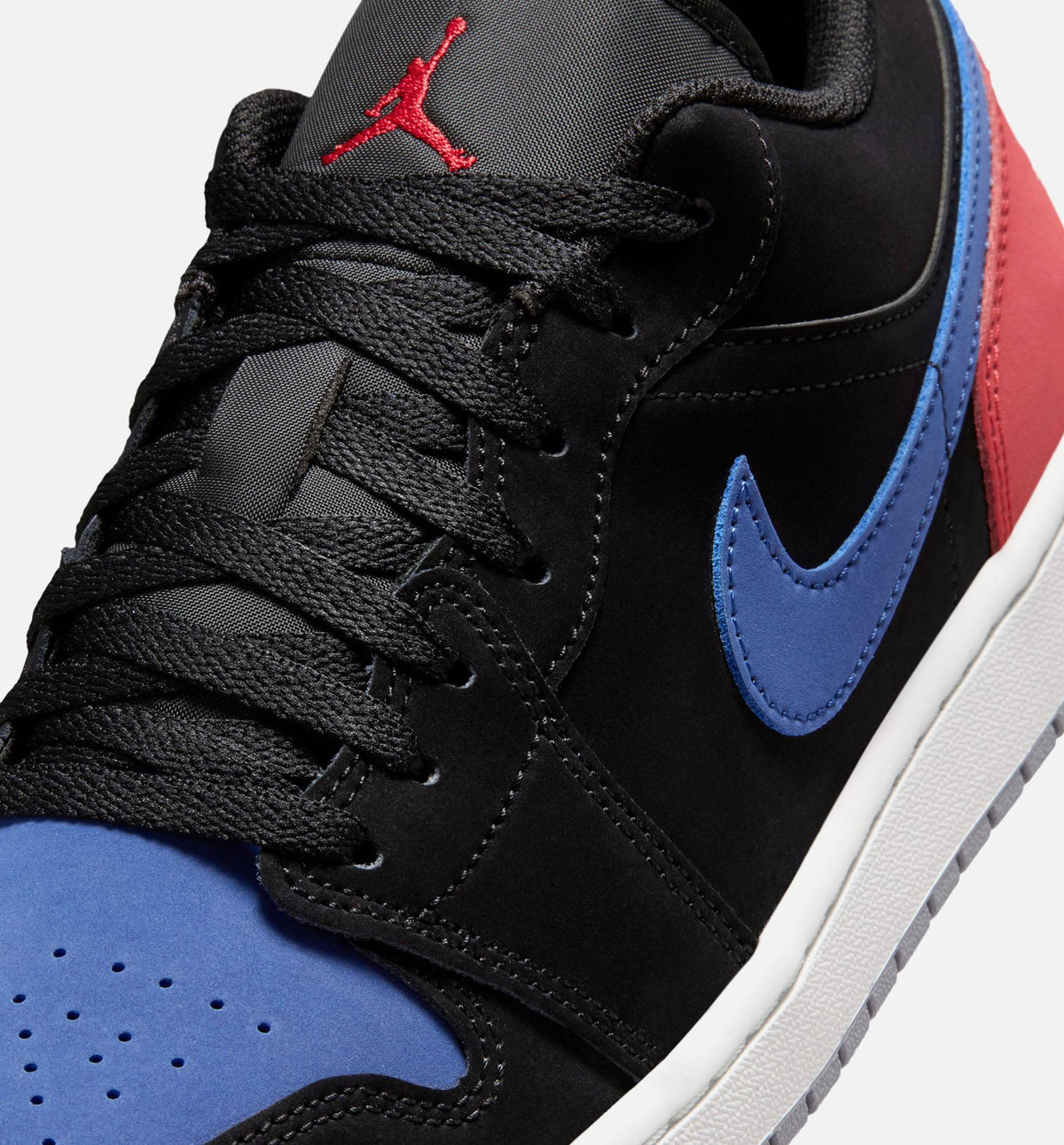 Air Jordan 1 Low Men's Sneakers – Black/True Blue/Varsity Red