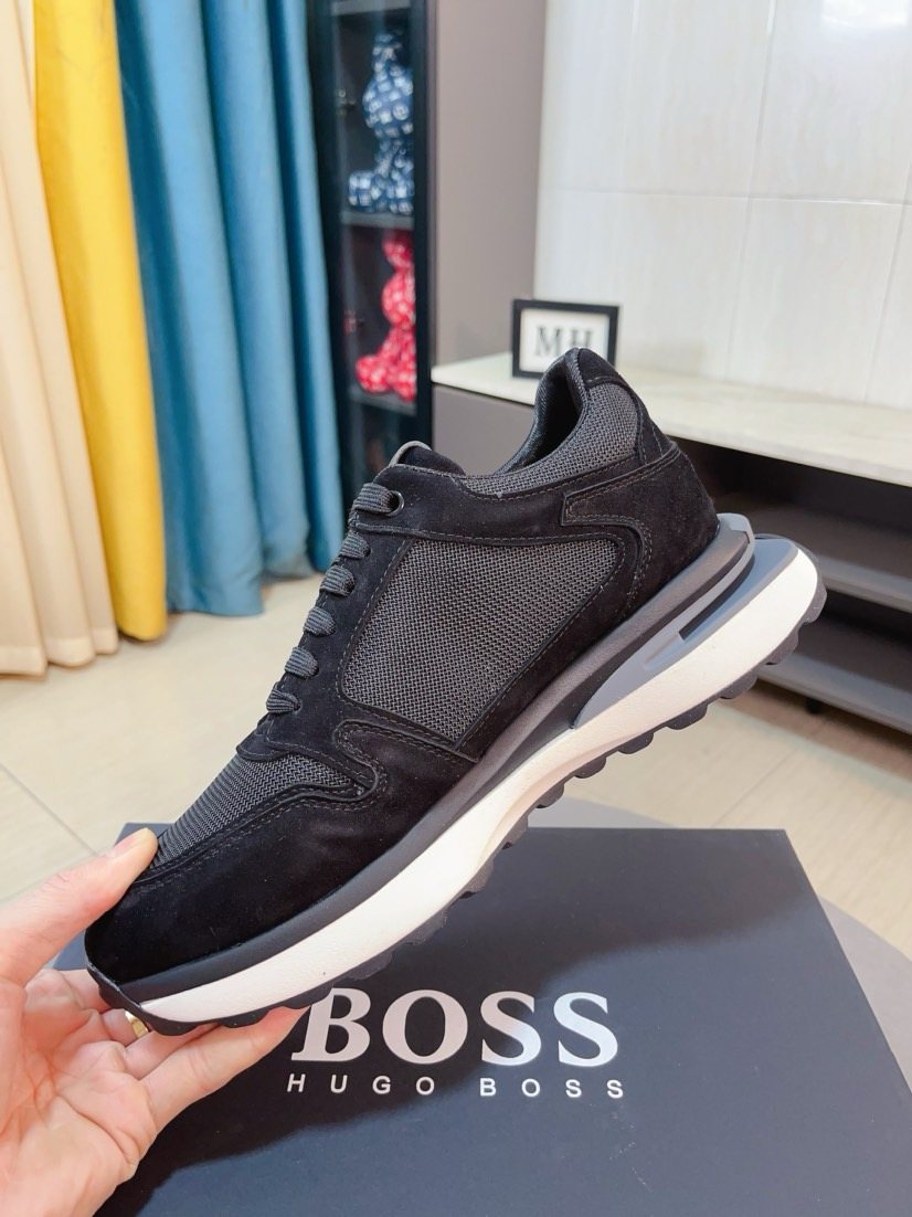Hugo Boss Men's Layered Low-Top Sneakers