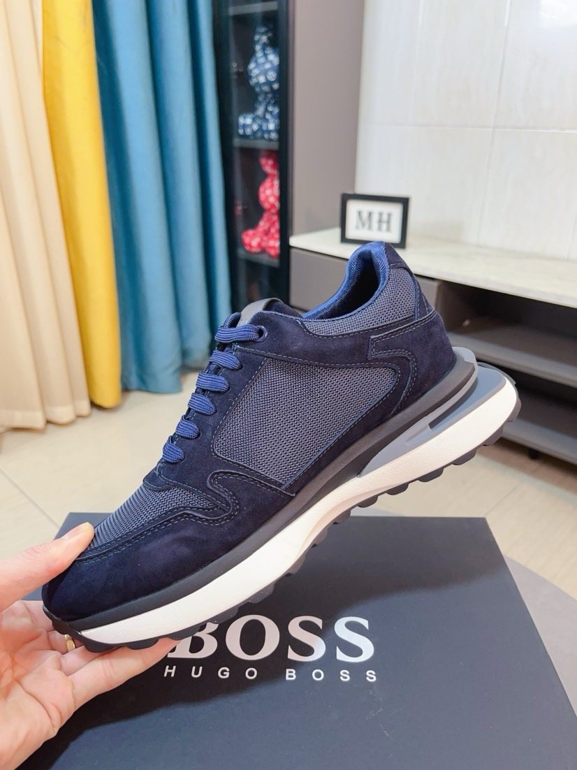 Hugo Boss Men's Layered Low-Top Sneakers