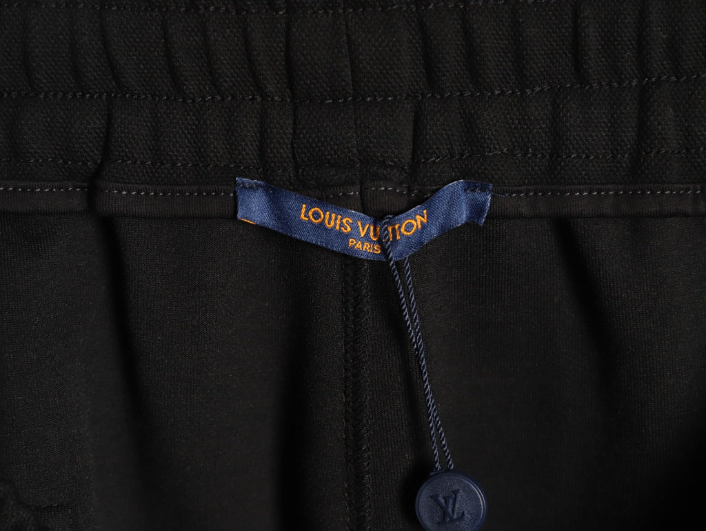 Louis Vuitton Dual-Logo Drawstring Shorts - Black